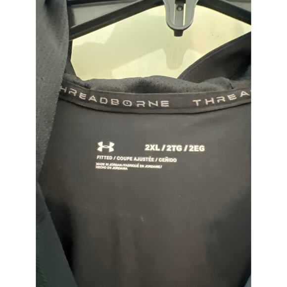 Under Armour size 2XL black hooded pullover jacket - Picture 2 of 3